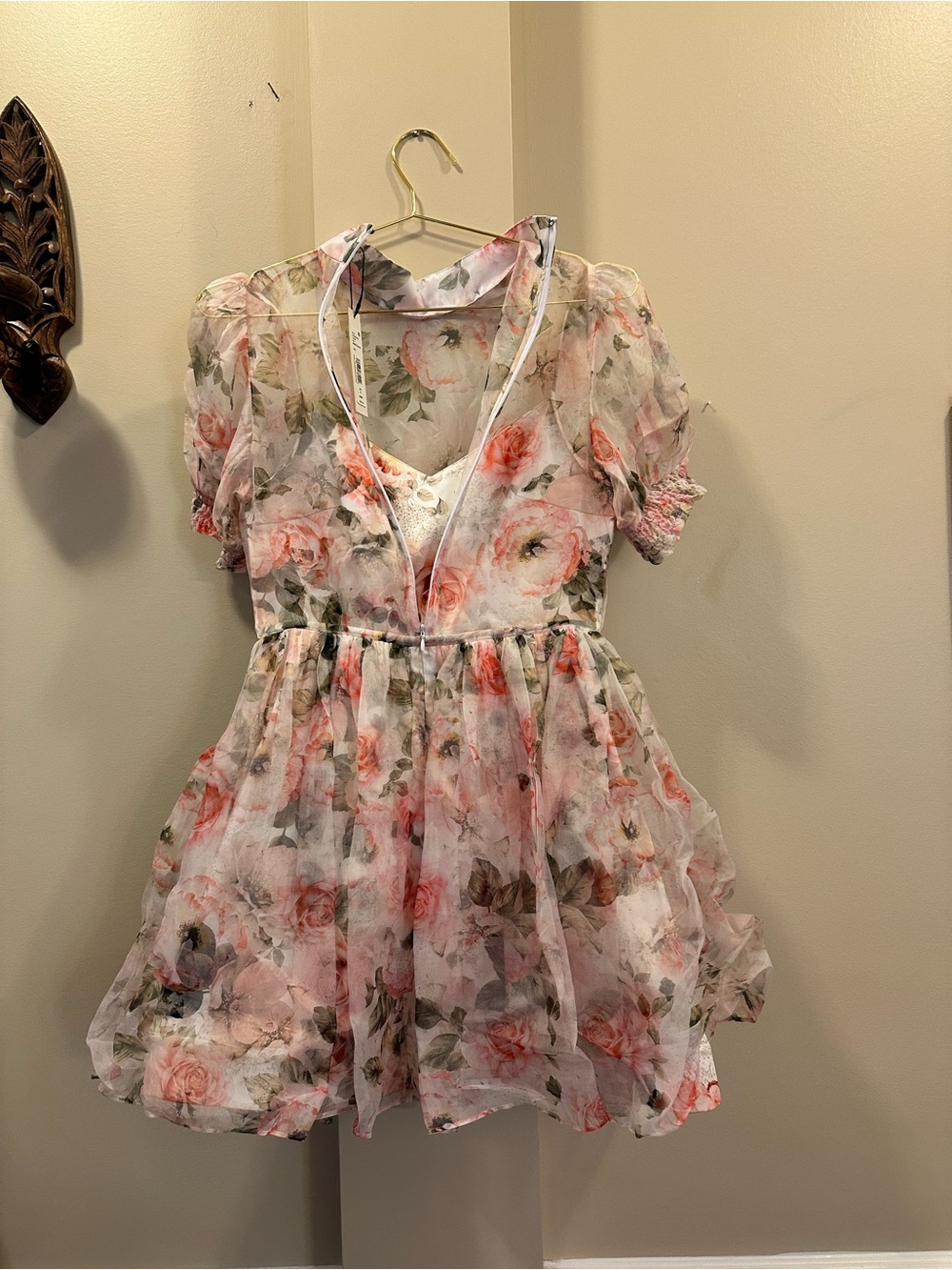 Alice + Olivia Pink Floral Mini Dress - Picture 3 of 5